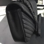 YSL Classic Medium Monogram Saint Laurent College Bag Black